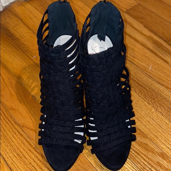 Fergie Tilde Black Heel Sandal, 8,5 - Picture 2 of 10